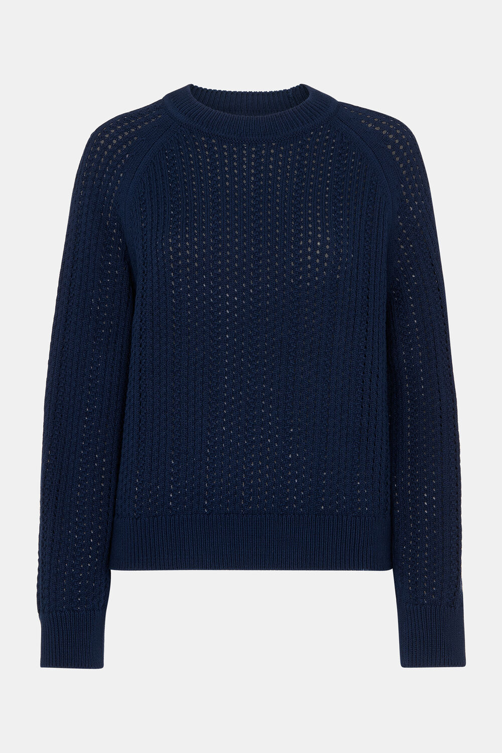 Pointelle Crew Neck Knit