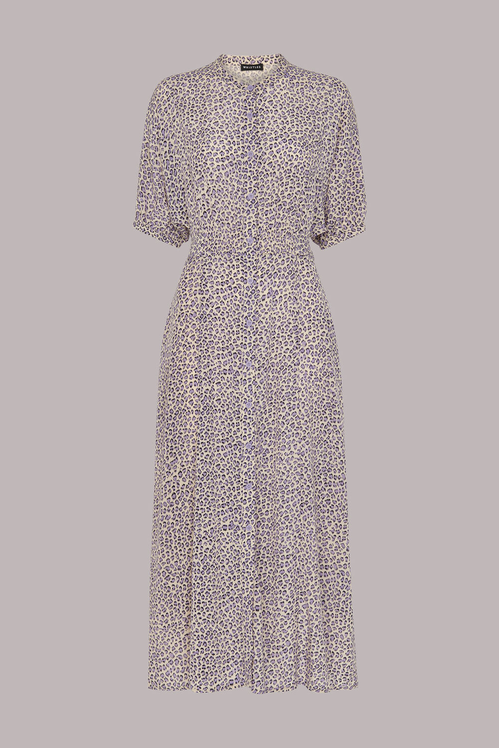 Dashed Leopard Midi Dress