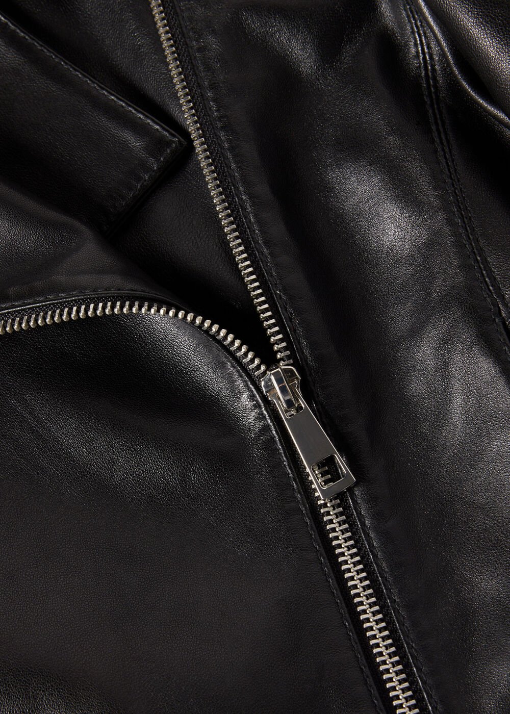 Clean Zip Leather Jacket
