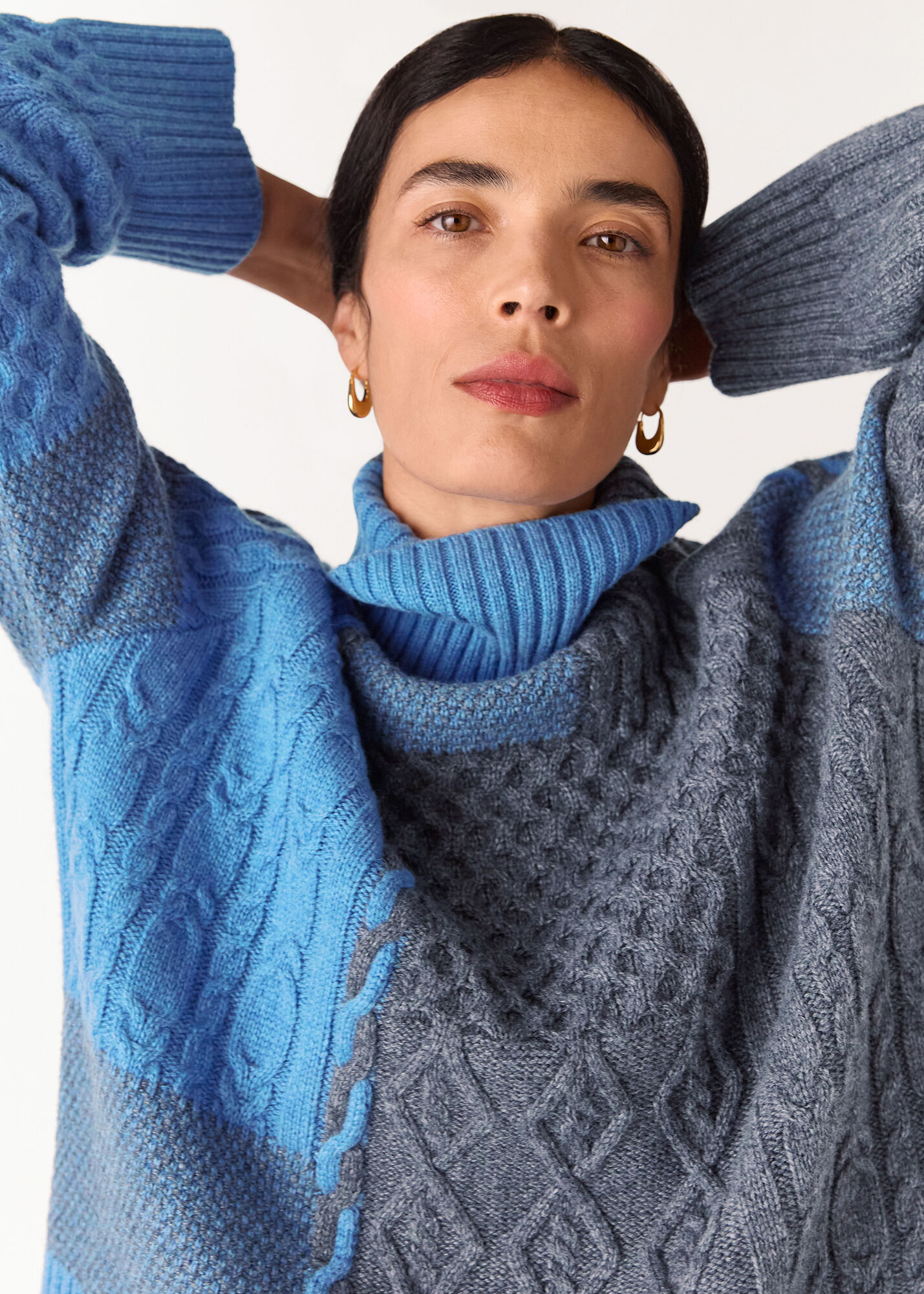 トップス WIND AND SEA Patchwork Knit Sweater Women's Boho Sweater - Multi Color Patchwork Pullover | LOVESTITCH