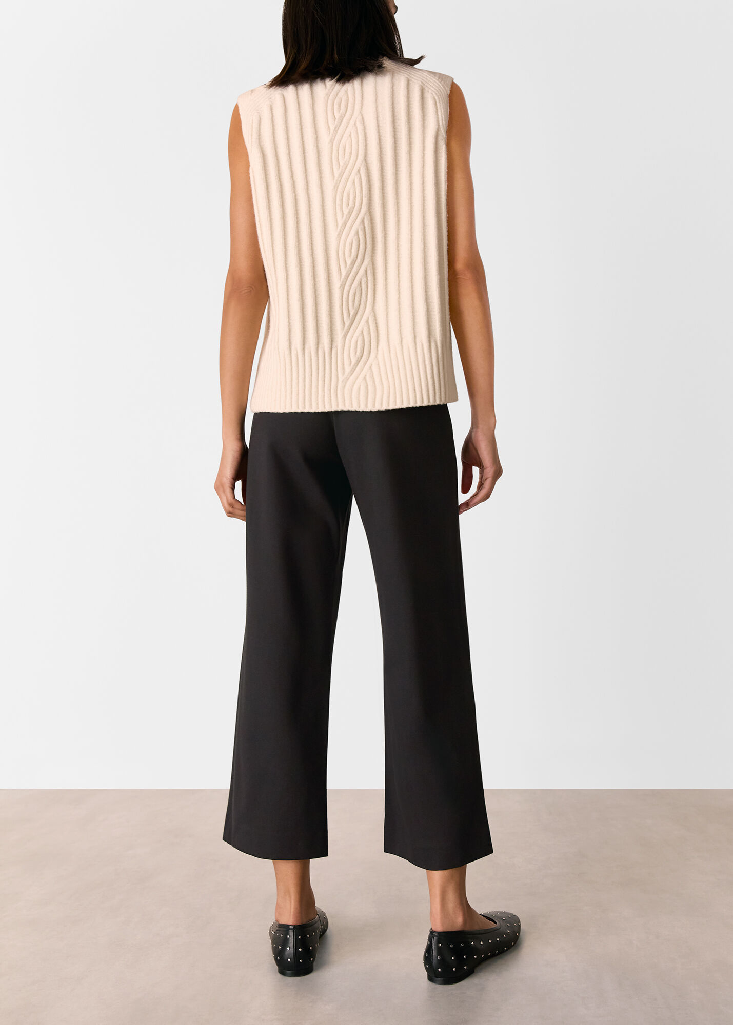 Camilladress Pocketed Straight Wide Leg Faux Leather Pants