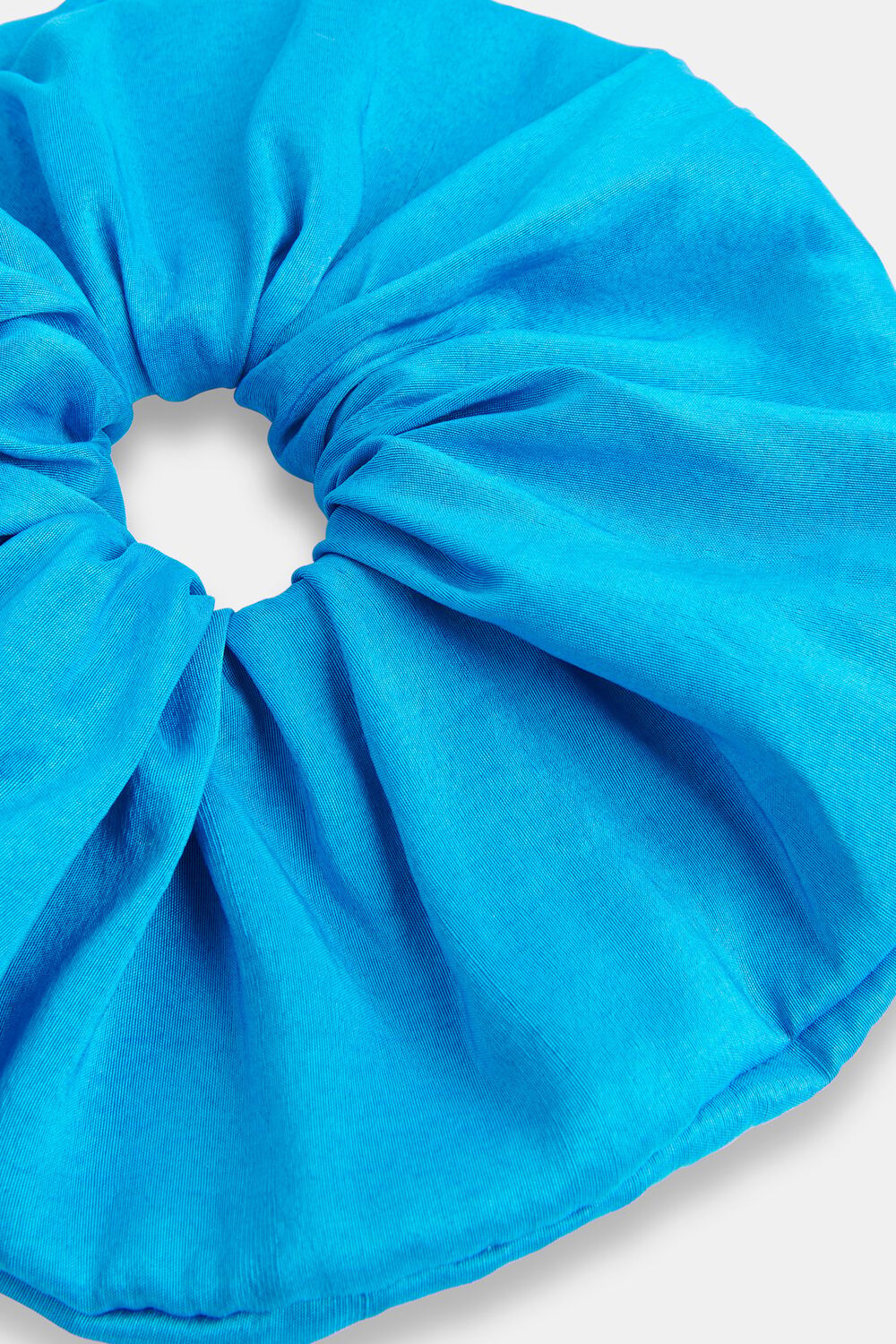 Blue Hai Dupion Scrunchie
