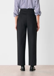 Side Pleat Tapered Trouser