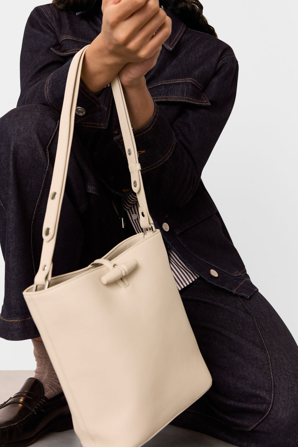 Cleo Toggle Bucket Bag