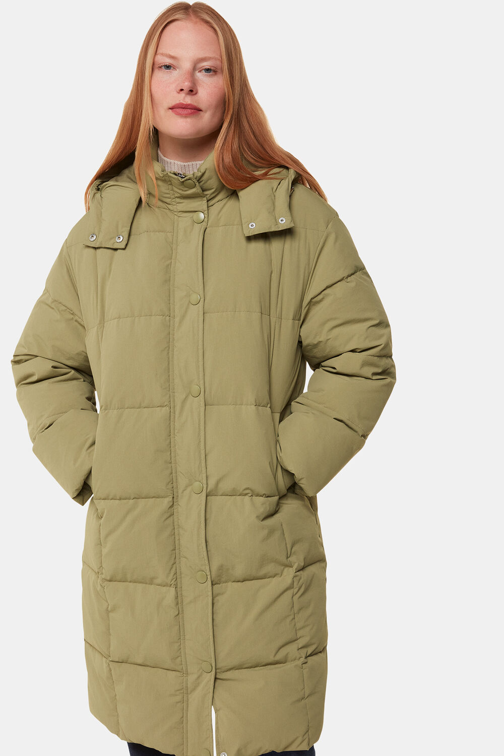 Khaki Una Puffa Coat