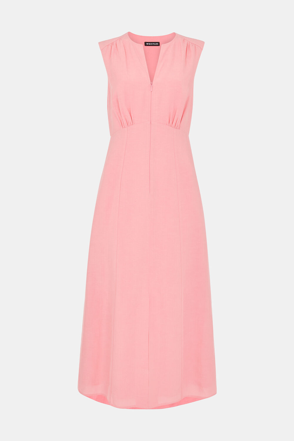 Abbie Linen Blend Midi Dress