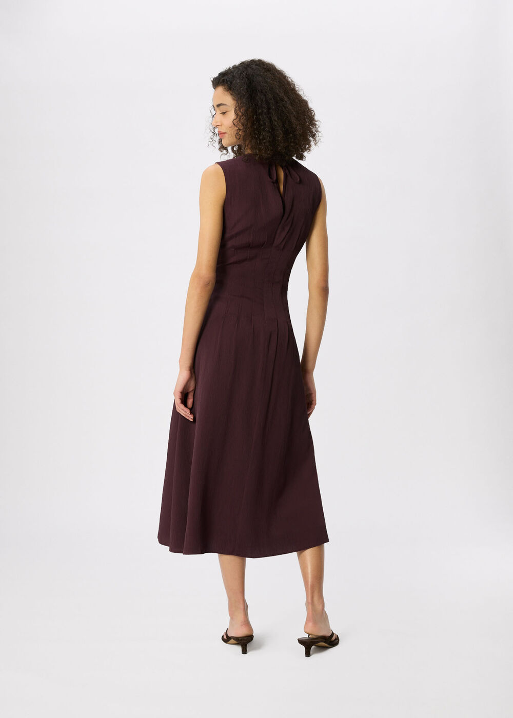 Seamed Detail Textured Dress