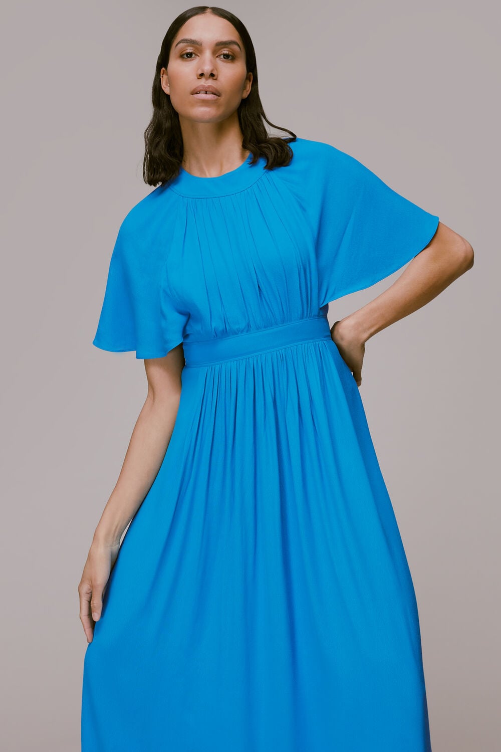 Amelia Cape Sleeve Dress