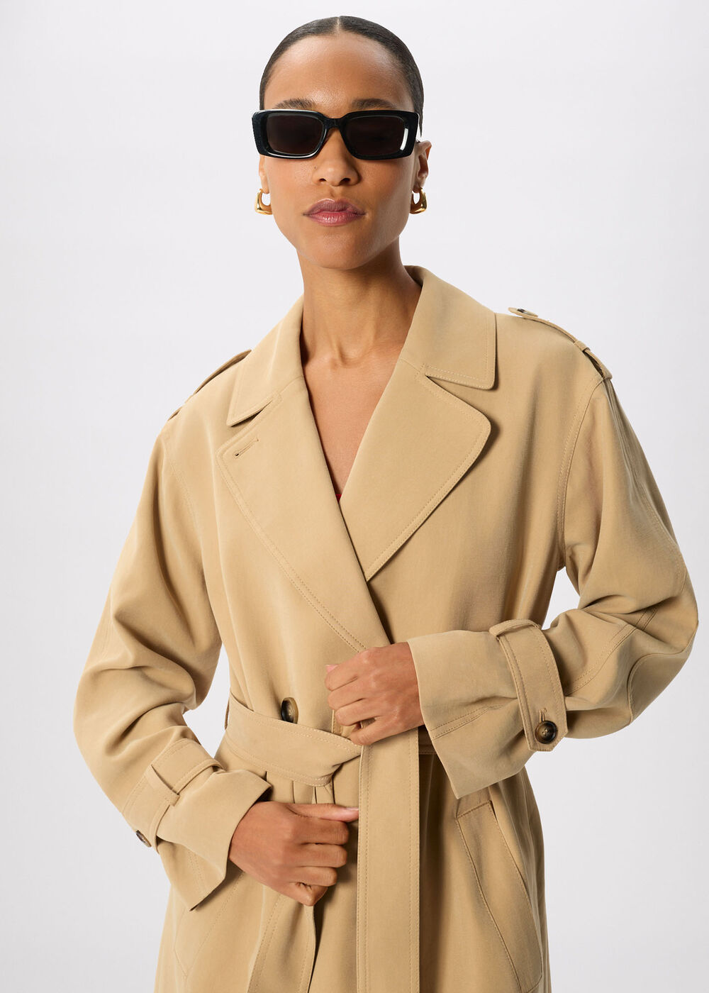 Petite Riley Trench Coat