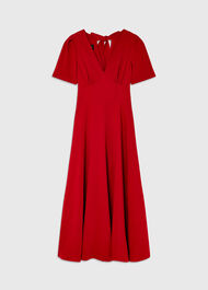 Panel Detail V Neck Maxi Dress