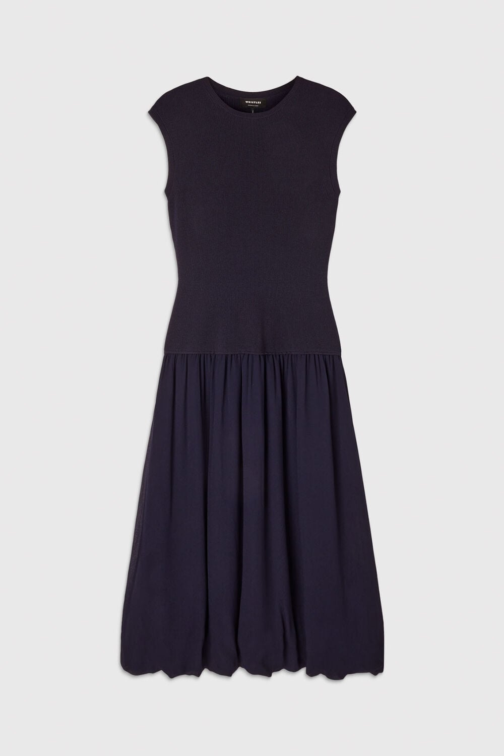 Knitted 2in1 Bubble Hem Dress
