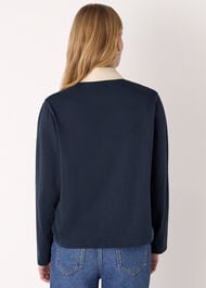 Contrast Collar Polo Shirt