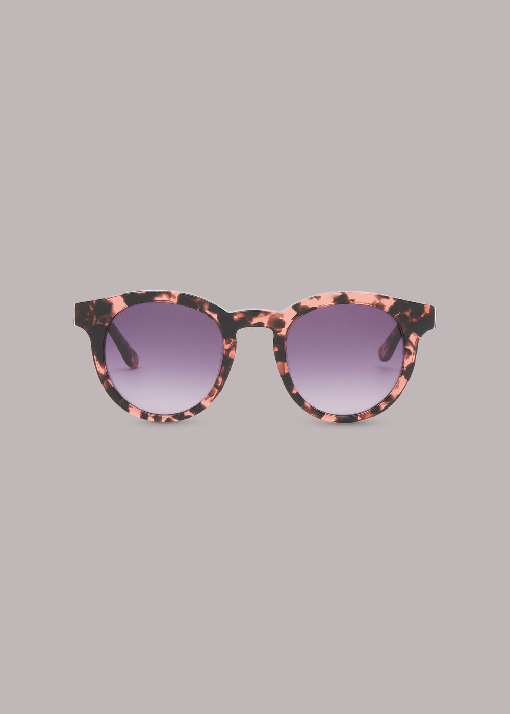 Gracie Round Tort Sunglasses