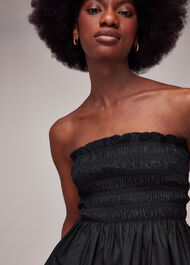 Shirred Tie Detail Top