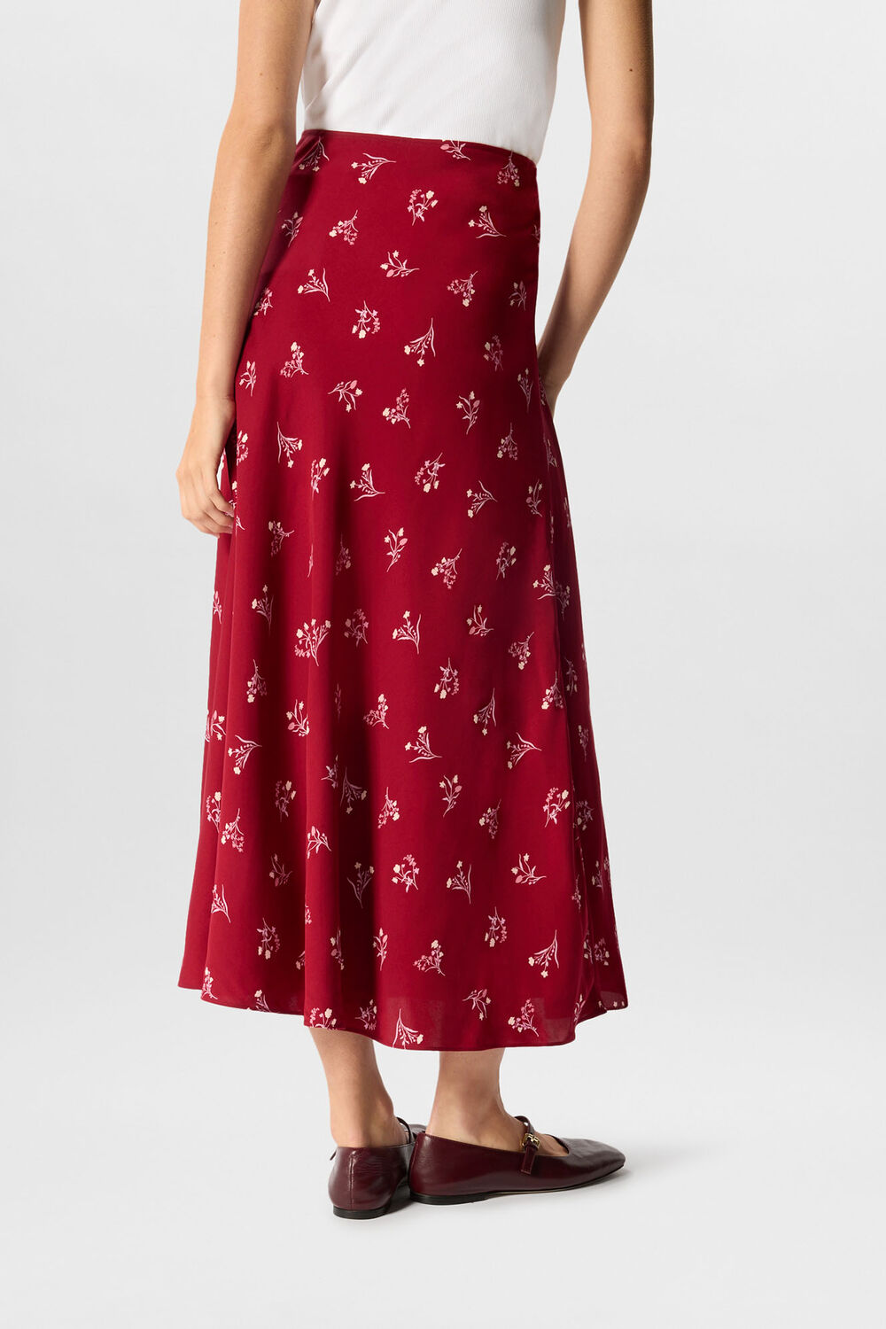 Floral Fit And Flare Skirt