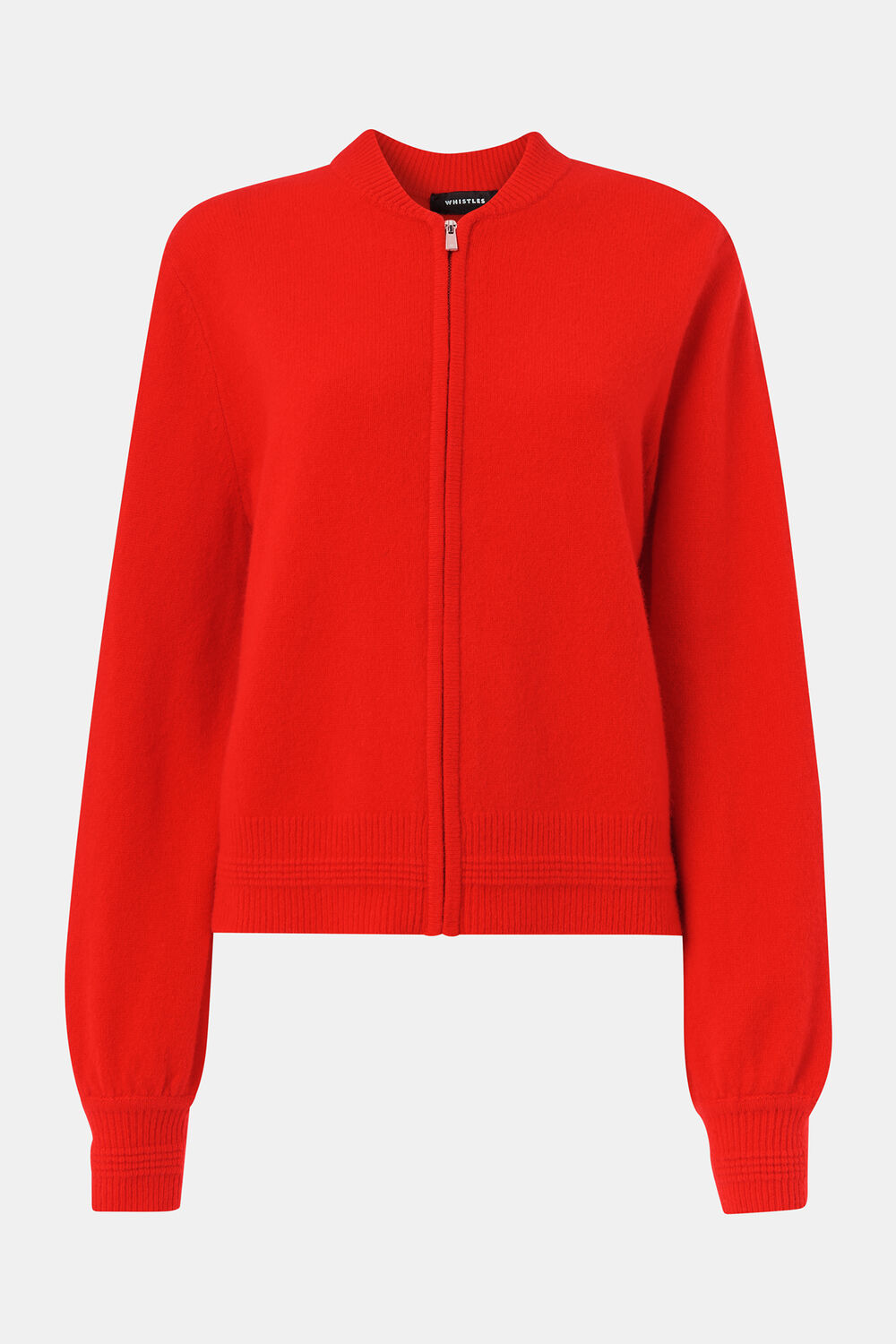 Zip Front Bomber Knit