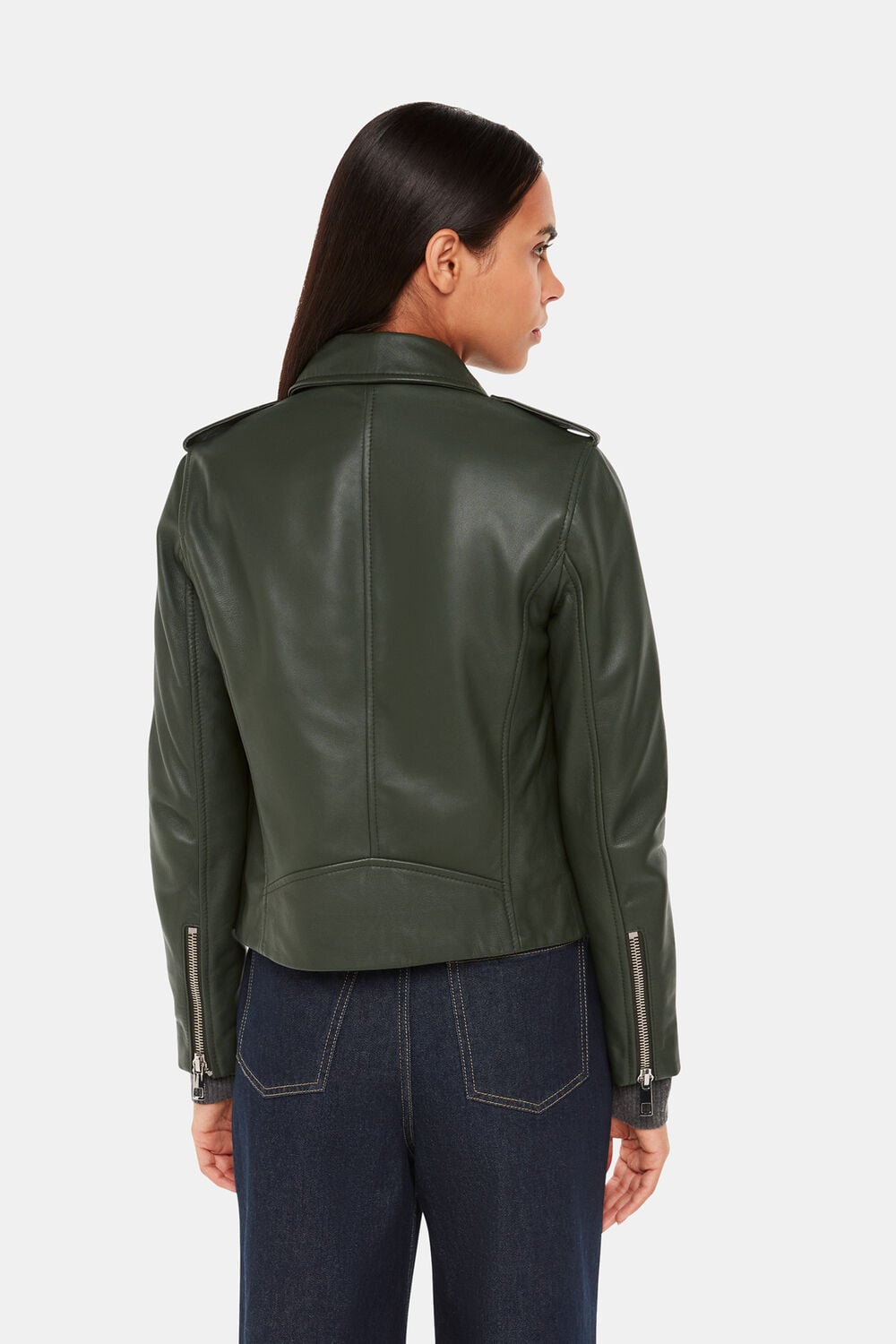 Agnes Pocket Leather Jacket