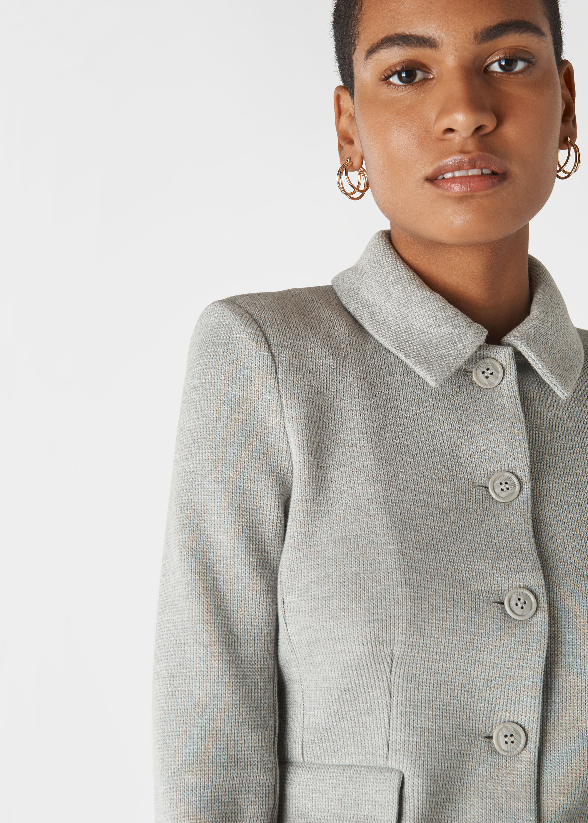 Whistles button front jersey jacket clearance