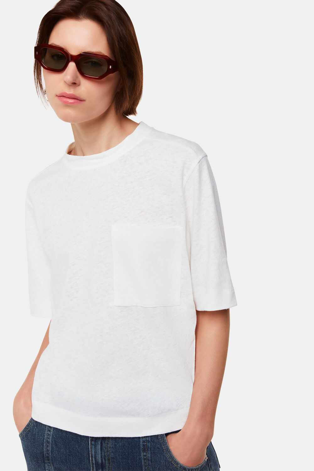 Linen Pocket Blend Tee