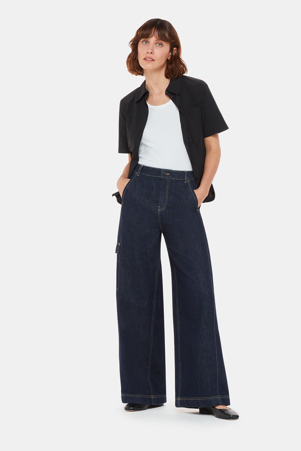 Wide Leg Cargo Jean
