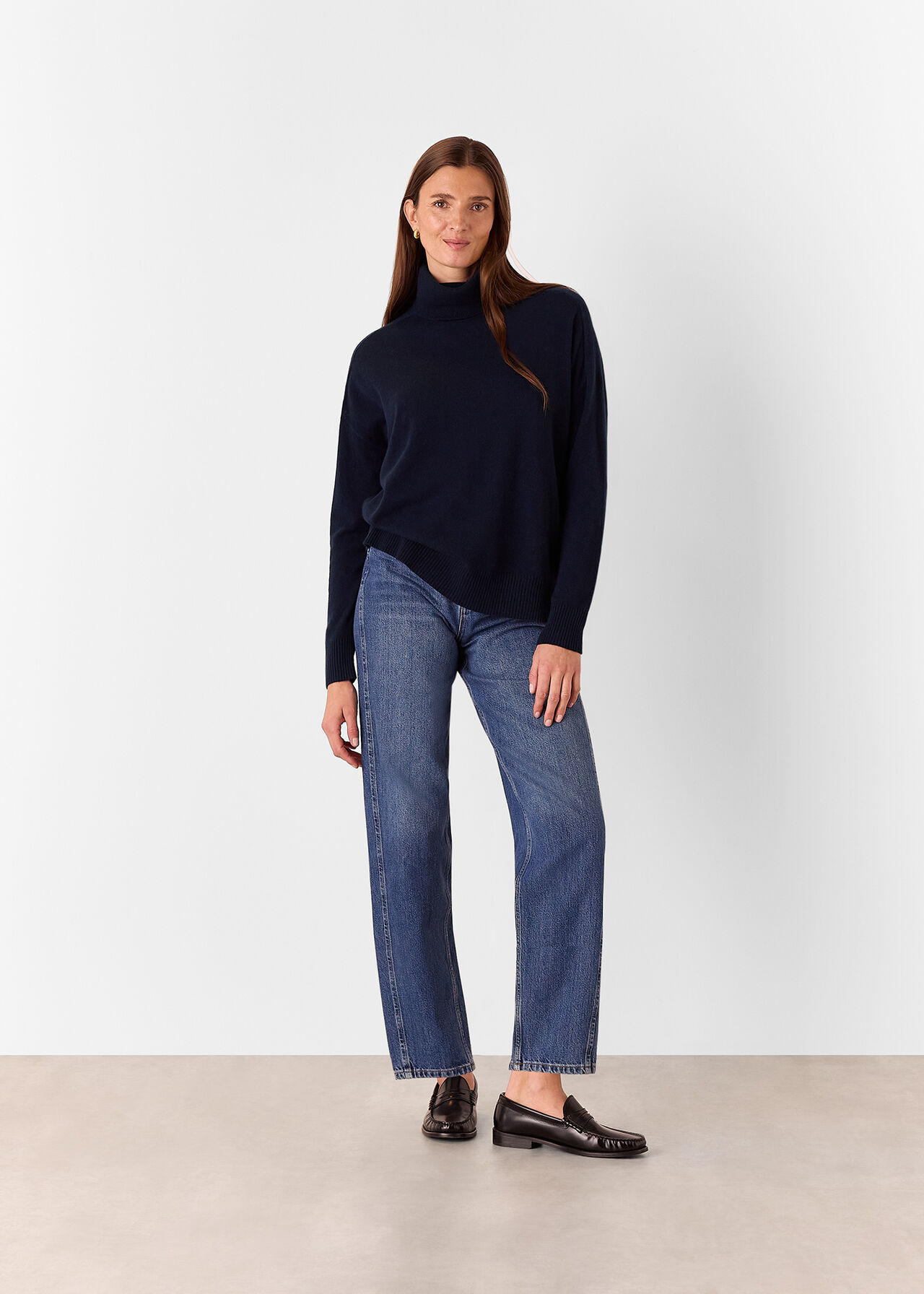 Cashmere Roll Neck Jumper