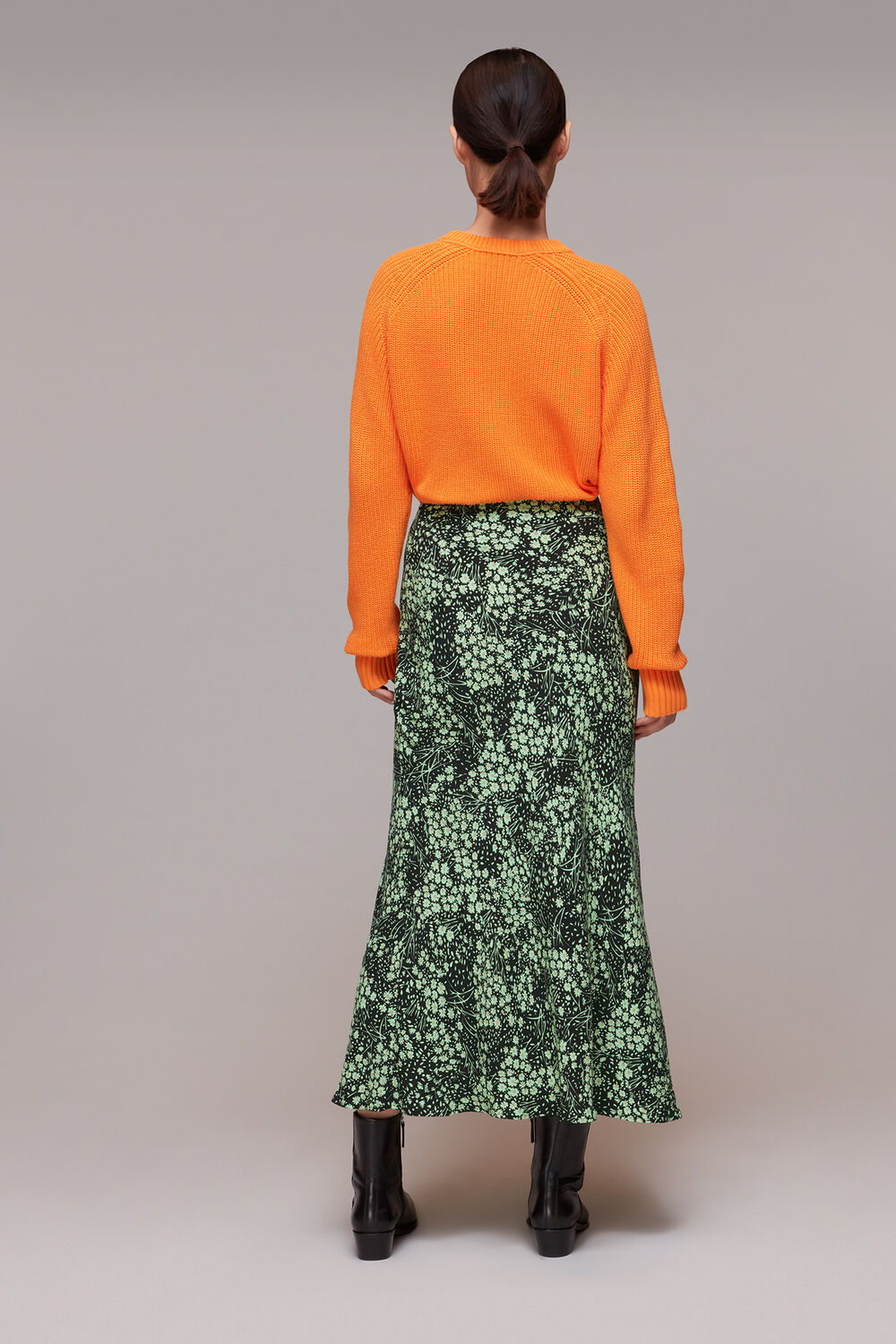 Daisy Meadow Bias Cut Skirt
