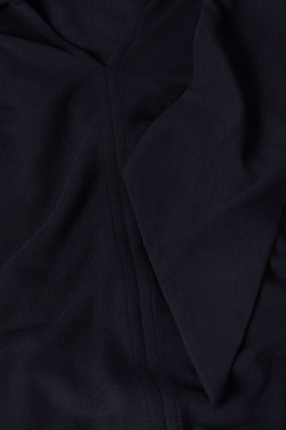 Navy Tie Neck Detail Top
