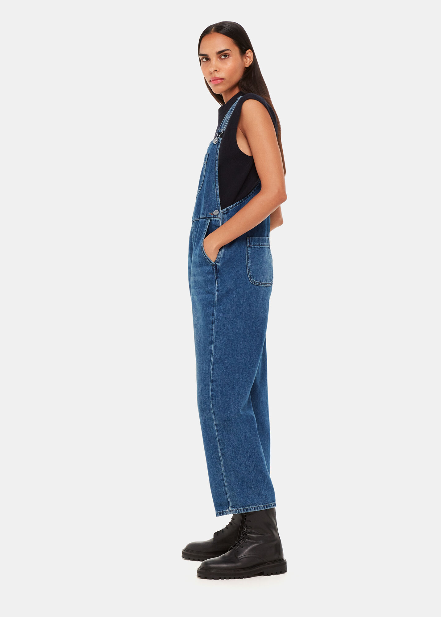 Blue Denim Straight Leg Overalls | Whistles US | Whistles US |