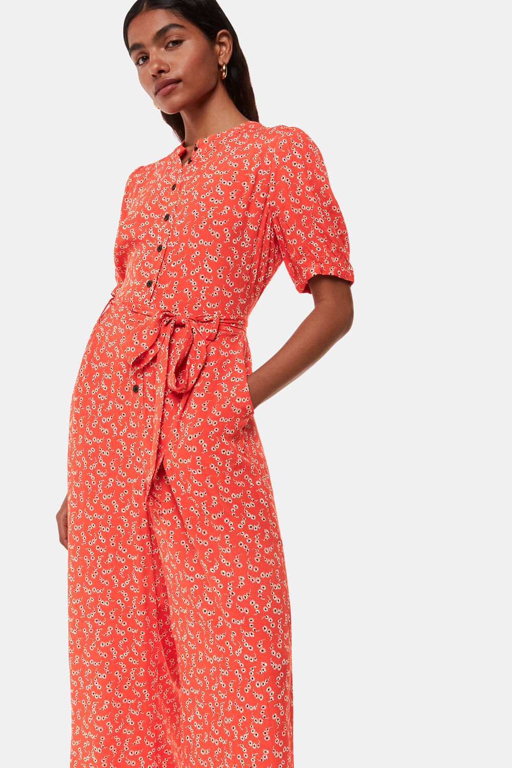 Petite Micro Floral Jumpsuit