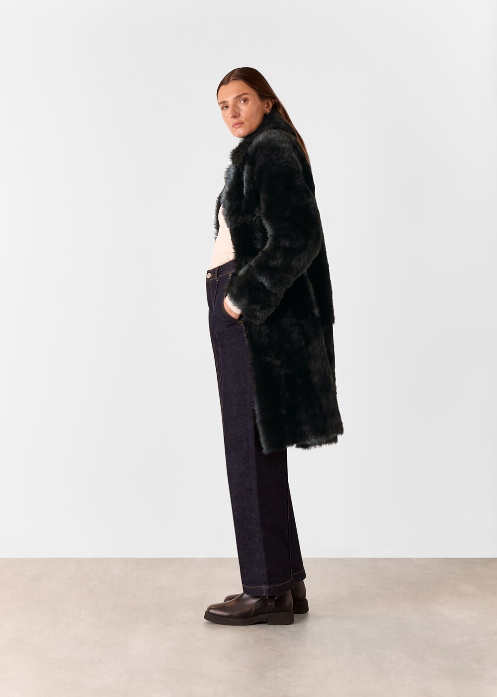 Odette Long Shearling Coat