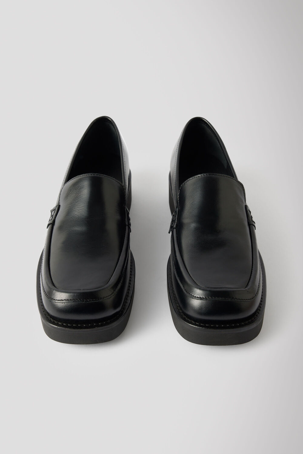 Square Toe Leather Loafer