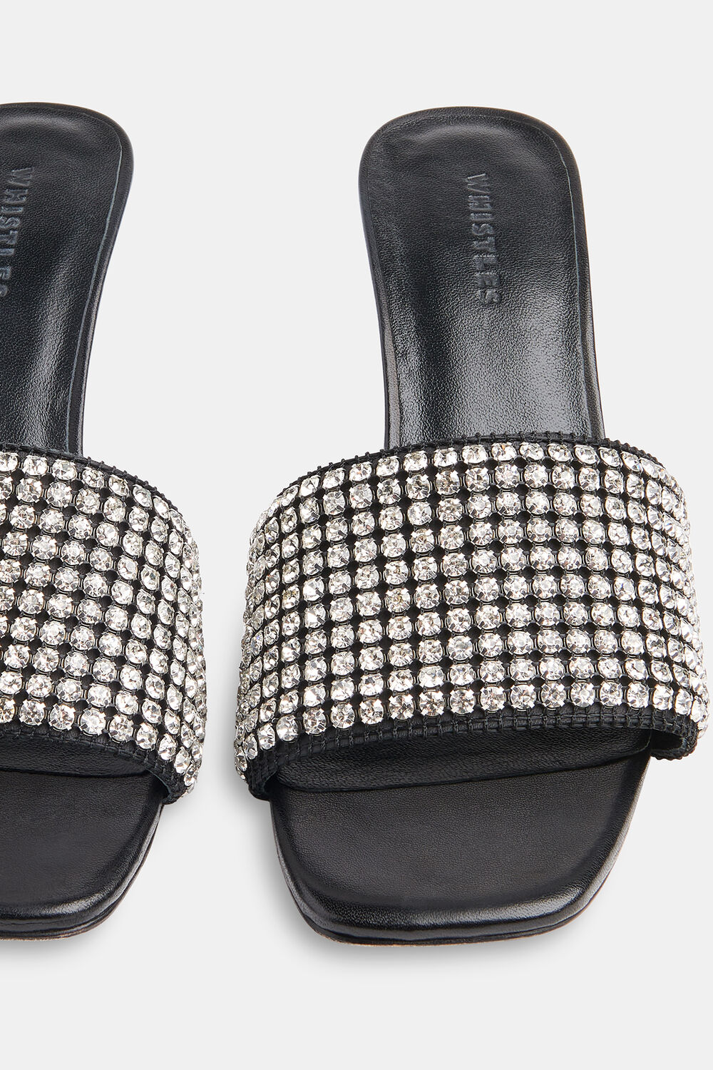 Adella Diamante Slip On Mule
