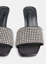 Adella Diamante Slip On Mule