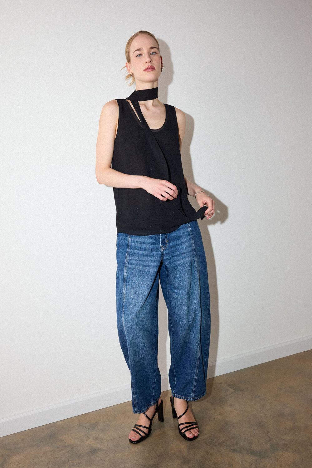 Hot Fix Scarf Cami Top
