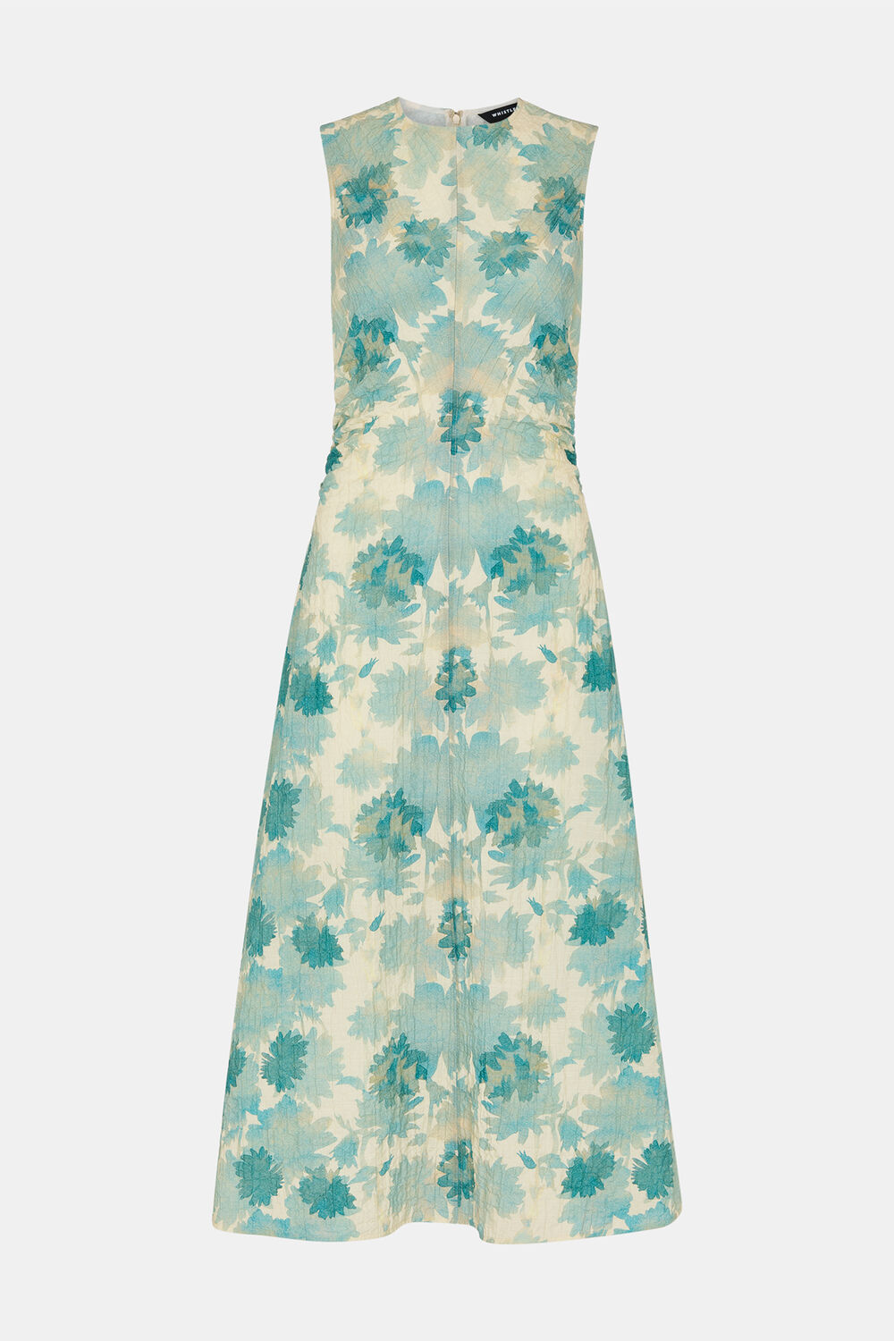 Floral Textured Midi Dress