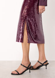 Sequin Midi Skirt