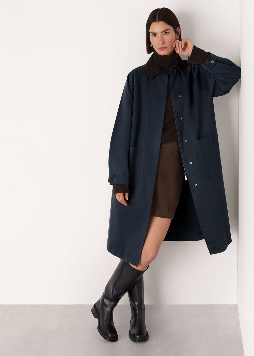 Gabriella Waxed Overcoat