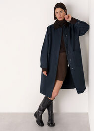 Gabriella Waxed Overcoat