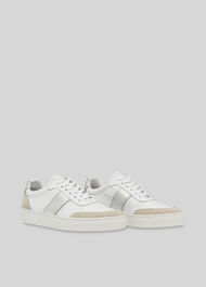 York Side Stripe Trainer Silver