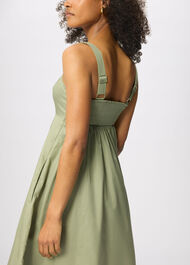 Cotton Midi Strappy Dress