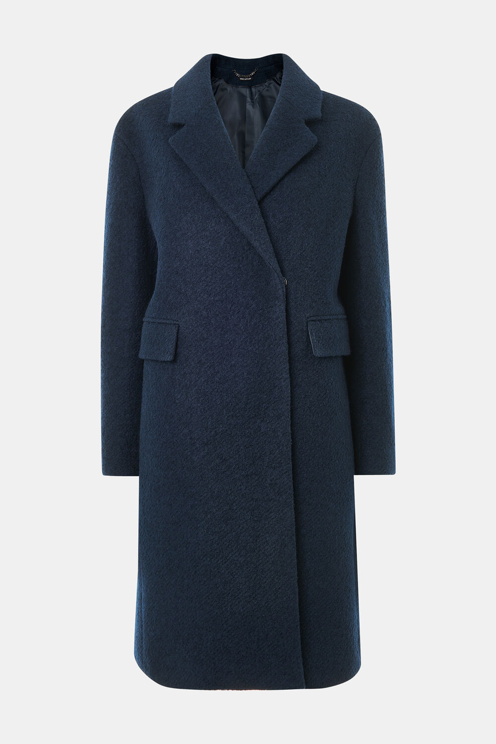 Teal Fran Boucle Coat