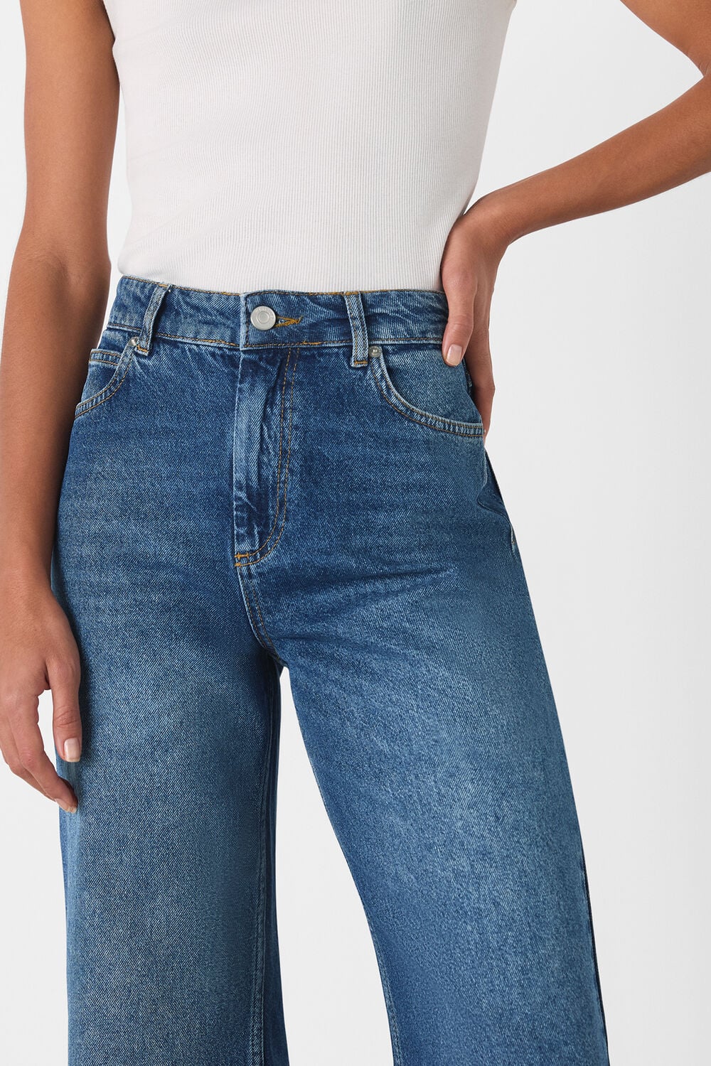 Denim Straight Ankle Length Jean