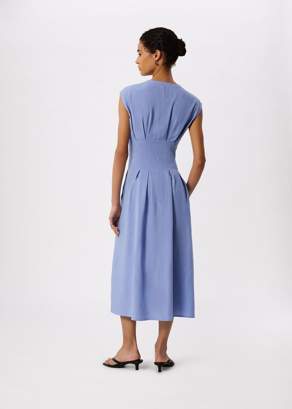 Panel Linen Blend Dress