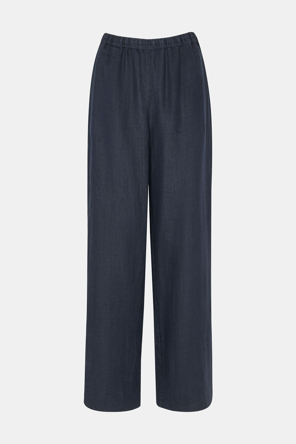 Navy Elasticated Linen Pants&nbsp;