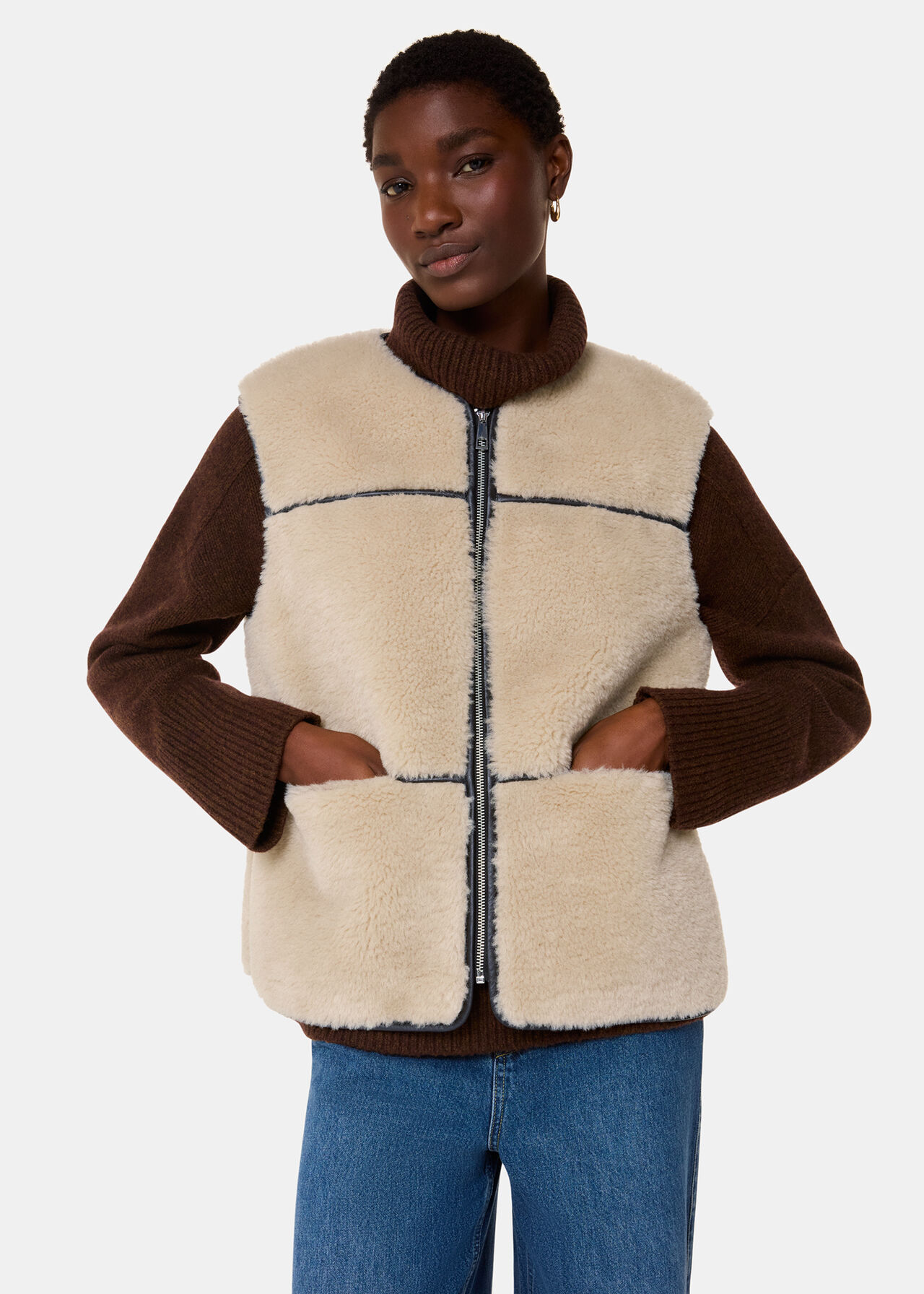 Rowena Faux Fur Waistcoat