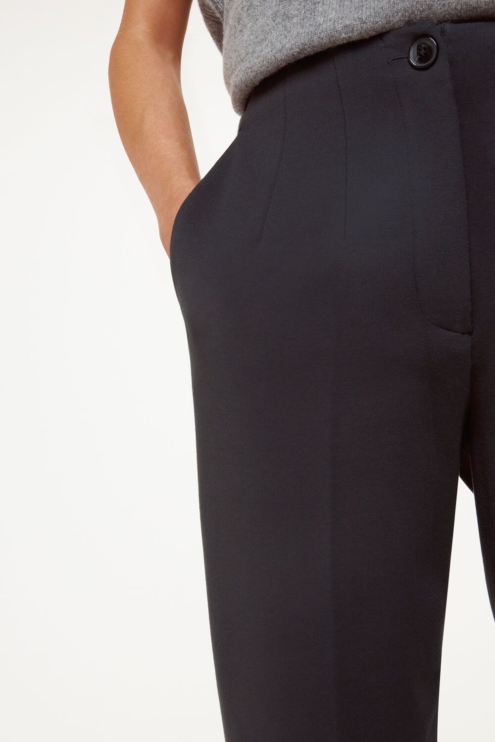 Black Petite Lila Ponte Pants&nbsp;