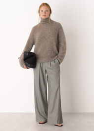 Alpaca Blend Funnel Knit