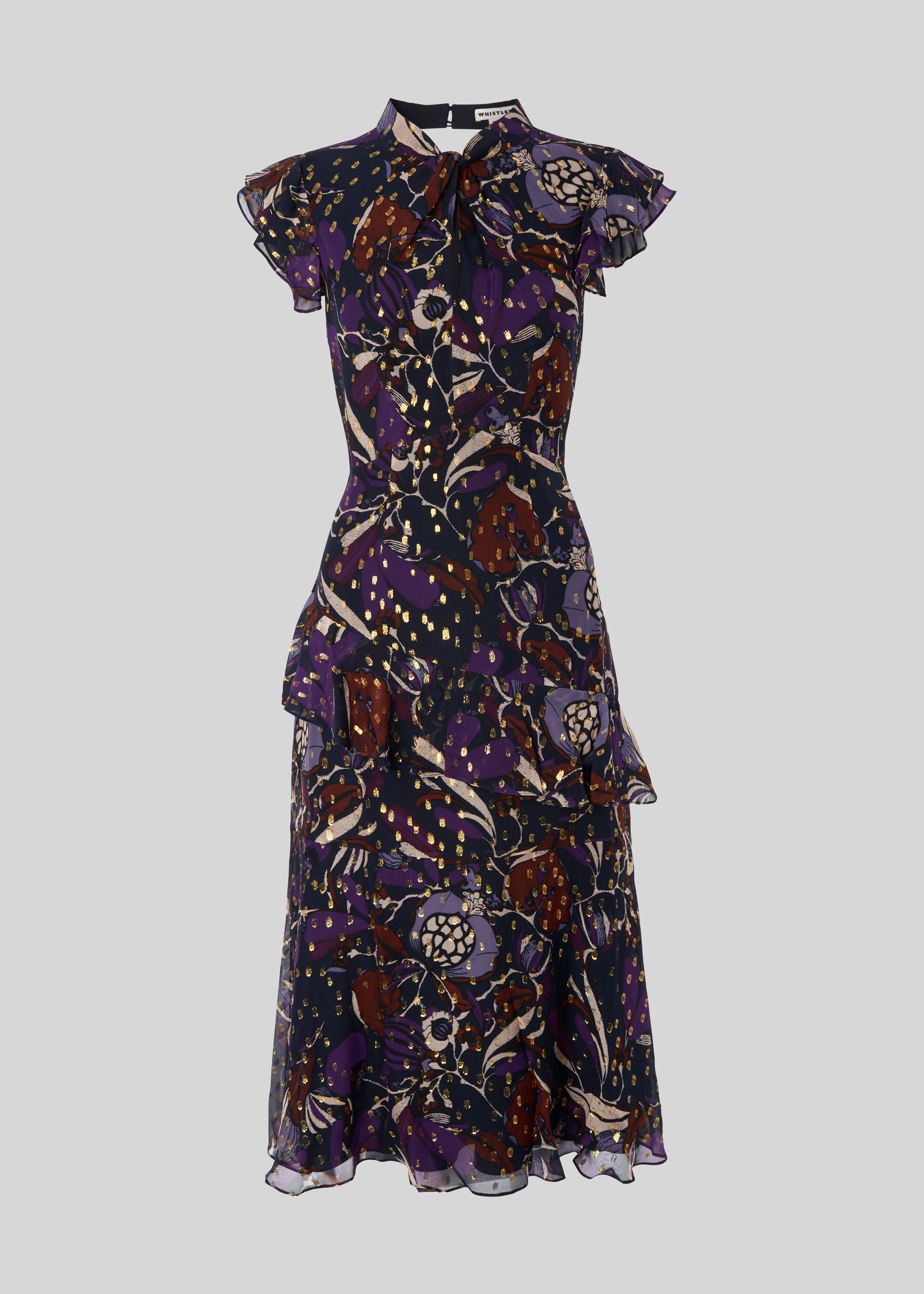 Montrose dobby midi clearance dress