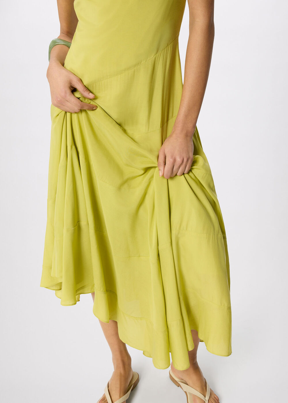 Sleeveless Tiered Midi Dress