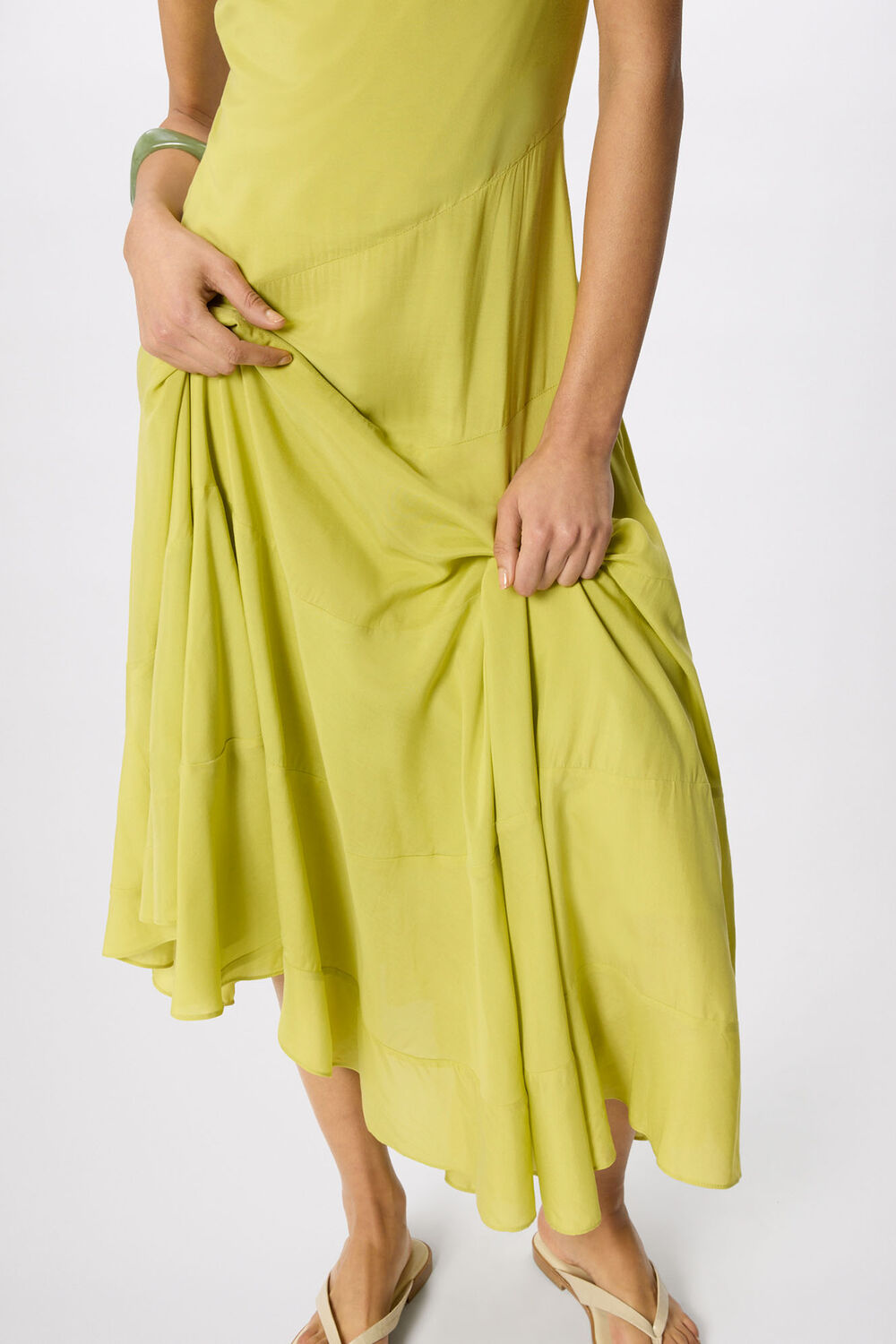 Sleeveless Tiered Midi Dress